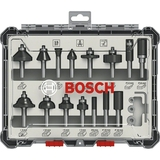 BOSCH Set 15 freze HM tija 1/4"