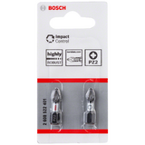 BOSCH Set 2 biți Impact Control 25 mm, PZ2