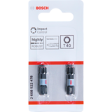 BOSCH Set 2 biți Impact Control 25 mm, T40
