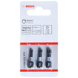BOSCH Set 3 biți Impact Control 25 mm, T20, T25, T30