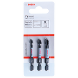 BOSCH Set 3 biți Impact Control 50 mm, PH1, PH2, PH3