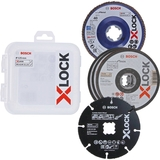 BOSCH Set 5 discuri mixte 125 mm cu X-LOCK + Cutie depozitare