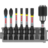 BOSCH Set 6 biți, Impact Control(mixt) + adaptor magnetic BOSCH Set 6 biți, Impact Control(mixt) + adaptor magnetic
