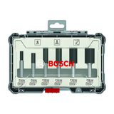 BOSCH Set 6 freze drepte de profilat canturi