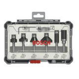 BOSCH Set 6 freze HM tija 1/4"