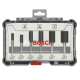 BOSCH Set 6 freze HM tija 1/4"