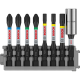 BOSCH Set 7 biți, Impact Control(mixt) + adaptor magnetic BOSCH Set 7 biți, Impact Control(mixt) + adaptor magnetic