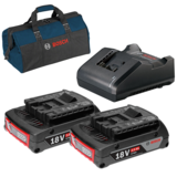 BOSCH Set acumulatori 18V