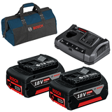 BOSCH Set acumulatori 18V