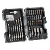 BOSCH Set burghie și capete de şurubelniţă, 35 buc.