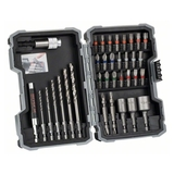 BOSCH Set burghie și capete de şurubelniţă, 35 buc.