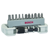 BOSCH Set capete de şurubelniţă, 11 buc., inclusiv suport capete de şurubelniţă
