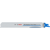 BOSCH Set de 2 pânze de fierăstrău sabie PRO Medium-Thick Metal precise S1137BEF 1,1 x 25 x 225 mm