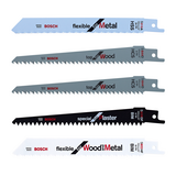 BOSCH Set de 5 pânze mixte de fierăstrău sabie