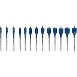BOSCH Set de burghie plate EXPERT Self Cut Speed, 10/12/13/14/16/18/20/22/24/25/28/30/32, 13 buc.