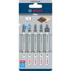 BOSCH Set 5 pânze pentru ferăstrău vertical Clean for Hard Wood