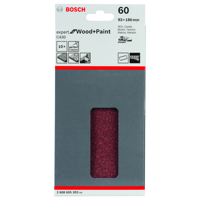 BOSCH Foi abrazive C470 ambalaj de 10 buc