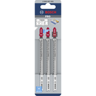 BOSCH PRO Plastics PVC clean and PMMA T302H Lamă de ferăstrău, 132 mm, 3 buc.