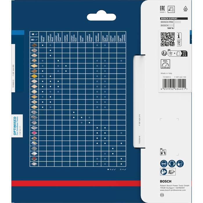 BOSCH Pânză de fierăstrău circular EXPERT Aluminium cordless, 150 x 1,8/1,3 x 20 mm, T48