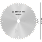 BOSCH Pânză de ferăstrău circular Optiline Wood