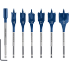 BOSCH Set de burghie plate EXPERT Self Cut Speed, 16/18/20/22/25/32 + Extensie 152 mm, 7 buc.
