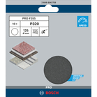 BOSCH Set foi abrazive F355, 10 buc.