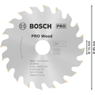 BOSCH Pânză de ferăstrău circular Optiline Wood