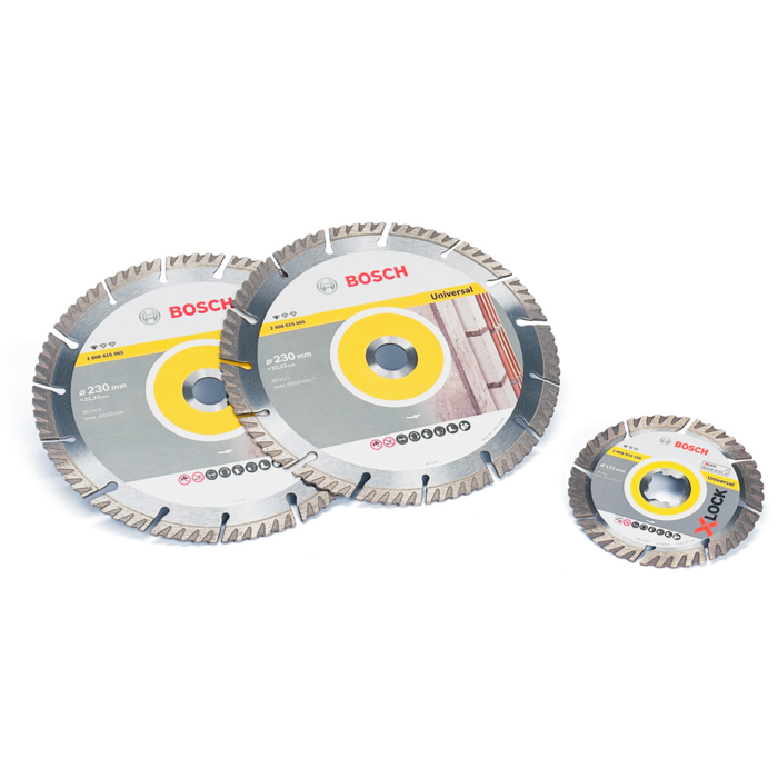 BOSCH Set 2 discuri diamantate Standard for Universal cu X-LOCK