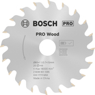 BOSCH Pânză de fierăstrău circular PRO Wood, 85 x 1,1 x 15 mm, T20