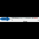 BOSCH Set 5 pânze pentru ferăstrău vertical Flexible for Metal