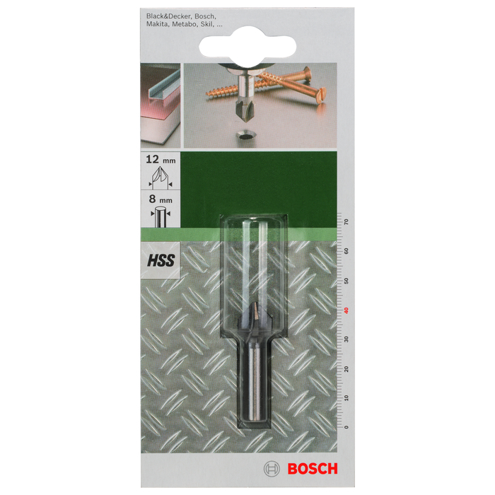 BOSCH Zencuitor HSS 5 tăişuri, conform DIN 335D= 12,0 mm; M 6