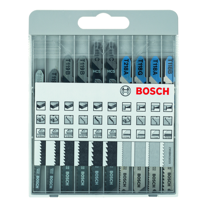BOSCH Caseta 10 panze Basic for Metal and Wood