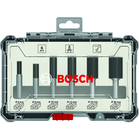 BOSCH Set 6 freze drepte de profilat canturi