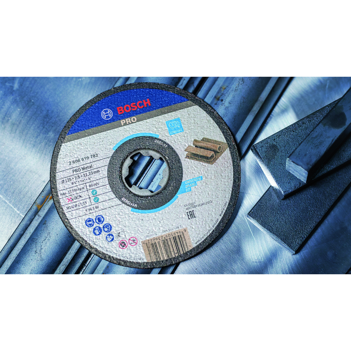 BOSCH Set 25 discuri de tăiere, Expert for Metal cu X-LOCK