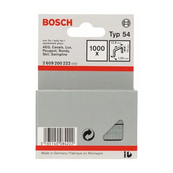 BOSCH Capse din sârmă plată tip 54