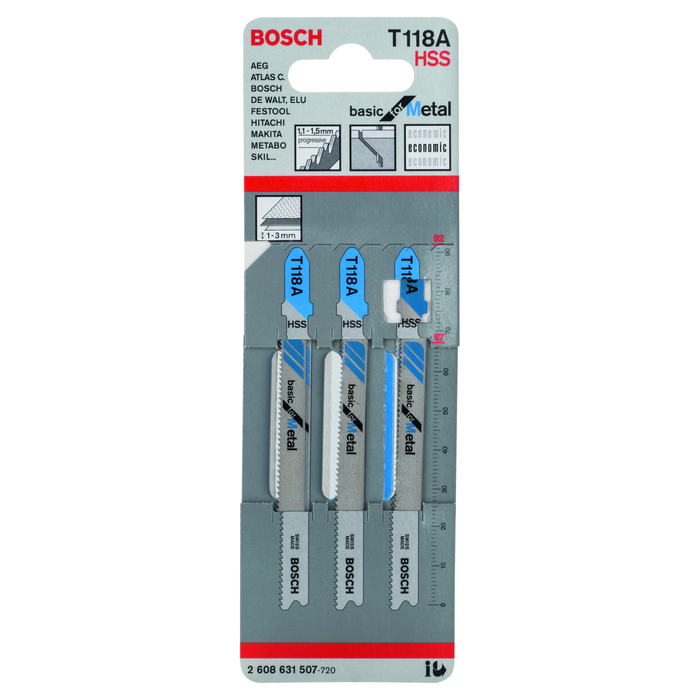 BOSCH Pânză pentru ferăstrău vertical T 118 A