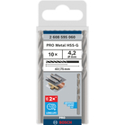 BOSCH Set 10 burghie metal HSS-G