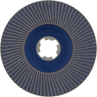 BOSCH Disc de șlefuire evantai, drept, Best for Metal cu X-LOCK