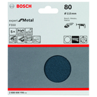 BOSCH Foi abrazive F550, ambalaj de 5 buc.