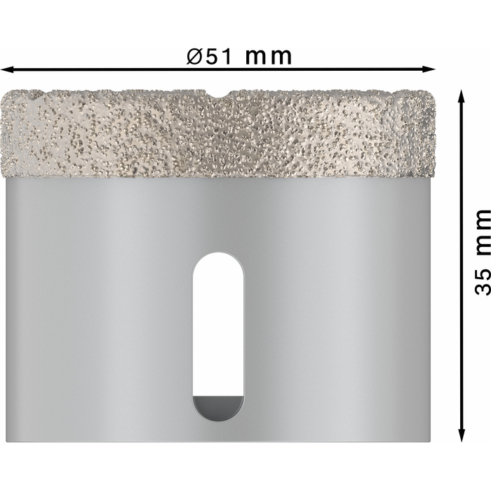 BOSCH Carotă diamantată Dry Speed, Best for Ceramic cu X-LOCK