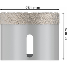 BOSCH Carotă diamantată Dry Speed, Best for Ceramic cu X-LOCK