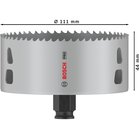 BOSCH Carotă PRO Multi Material PC Plus, 111 mm
