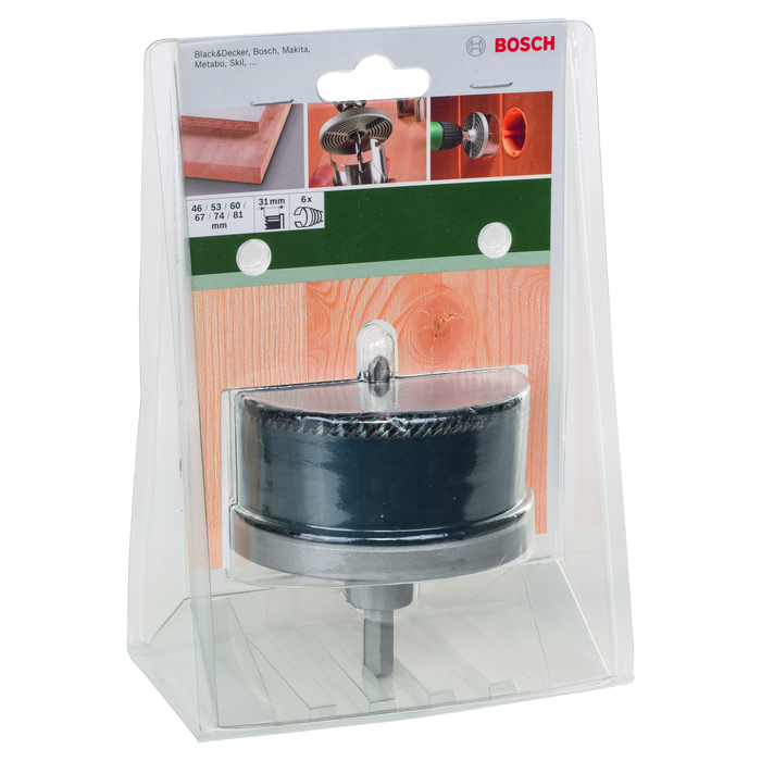 BOSCH Set 6 carote 46/53/60/67/74/81 mm
