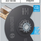BOSCH Pânză pentru scule multifuncționale PRO ACZ 100 BB, 100 mm
