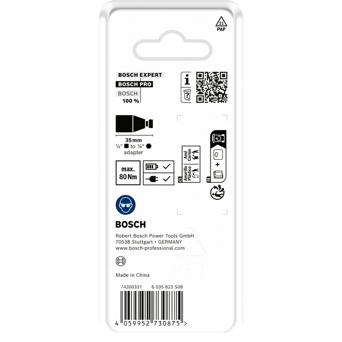 BOSCH Adaptor PRO Impact Bit, 1/2"