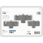 BOSCH Set Carote Lemn si gipscarton cu burghiu centrare, 68; 86; 100 x 27 mm