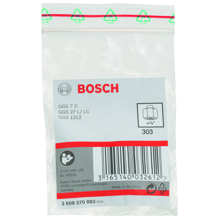 BOSCH Bucşă de prindere cu piuliţă de strângere