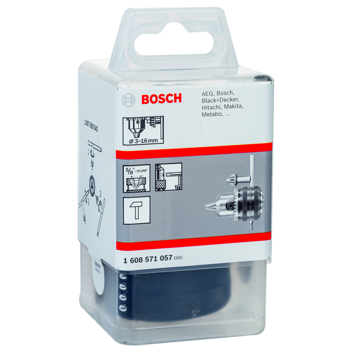 BOSCH Mandrine cu coroană dinţată 3 – 16 mm