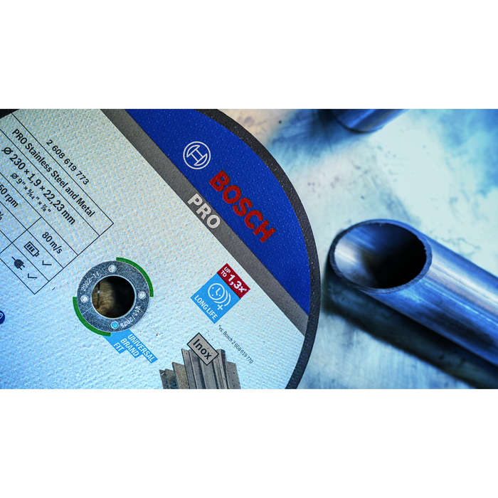 BOSCH Set 25 discuri de tăiere cu degajare, Expert for Inox