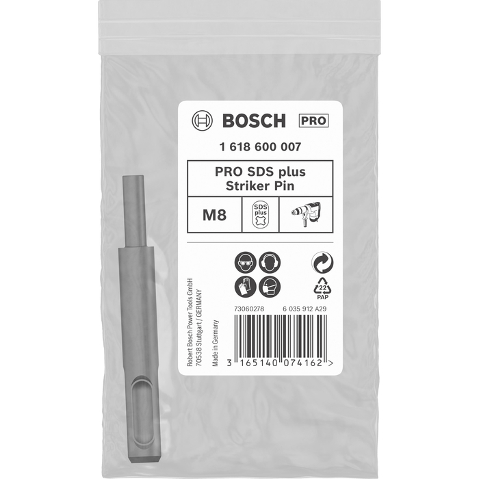 BOSCH Dispozitiv batut piroane M8, 6x80 mm SDS-PLUS